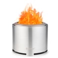 thumbnail image 1 of Patiojoy Portable Stainless Steel Smokeless Fire Pit 18.5" Low Smoke Fire Fit with Double-Wall Design Waterproof Cover & Windproof Hoop, 1 of 10