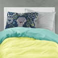 thumbnail image 2 of Carolines Treasures BB5082PILLOWCASE Blue Flowers Weimaraner Fabric Standard Pillowcase Standard multicolor, 2 of 2