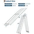thumbnail image 5 of 2 Pack 89 In Aluminum Motorcycle Ramp 750 lbs Capacity Lightweight Folding Dirt Bike Loading Ramps for Pickup Truck ATV/UTV, 5 of 6