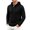 10#Black, variant on Men's Knit Hooded Henley Shirt, Drawstring Long Sleeve Pullover Top, Textured Loose Fit Spring-Fall Casuall Daily Streetwear Clothes Black XL