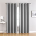 thumbnail image 1 of Bewildely Cortinas de tela de colores simples y puros de 2 piezas para un hogar elegante y atmosférico Simple y puro Sombras de ventana gris claro 132*160, 1 of 6