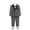 AB33 Grey, variant on Bainana Christmas Outfit Set For Boys Long Sleeve Solid Color Gentleman Suit 4 Pieces Clothes Set Big Kids Trendy Daily Wear