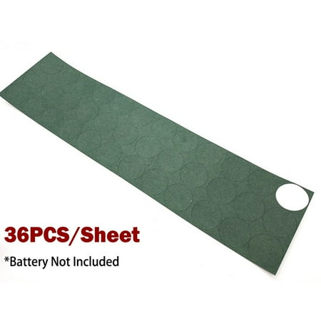 

GLFILL 36Pcs Battery Insulators Adhesive Paper Circular Insulating Gasket for 32650