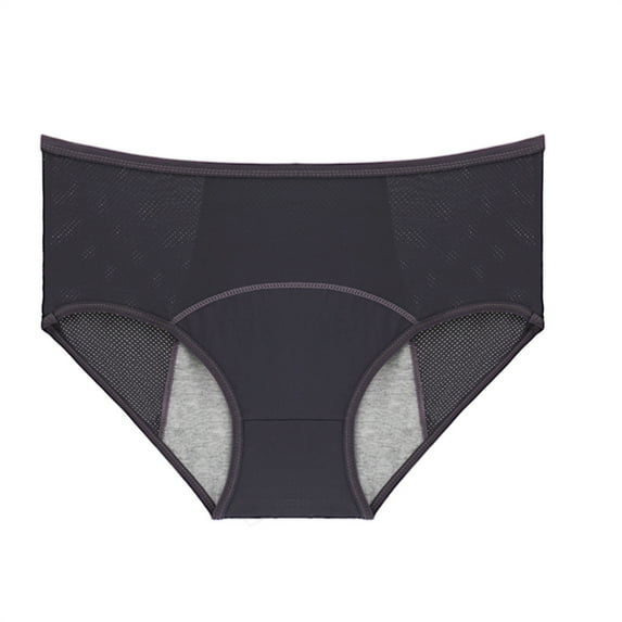 BOOMILK Period Underwear for Women Plus Size High Waist Leakproof Absorbent Cotton Briefs Comfy Menstrual Panties,L-8XL