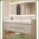 thumbnail image 4 of Light Luxury Bathroom Cabinet Simple White Rock Integrated Washbasin Nordic Home Bathroom Vanity Sink Cabinet Bathroom Furniture My Lux Decor Round, 4 of 13