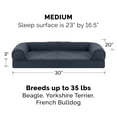 thumbnail image 2 of Furhaven Cama ortopédica para perros medianos y pequeños con refuerzos extraíbles y funda lavable, para perros de hasta 35 libras - Sofá acolchado - Gris hierro, mediano, 2 of 5