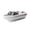 White, variant on 1/12 High Speed RC Jet Boat, Brushless Motor Watercraft Electric Remote Control Boat with Safe Internal Propeller, 2.4GHz 50m Range, Long Endurance Summer Water Toy (White)