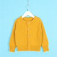 thumbnail image 2 of EnJoCho Toddler Girls Crew Neck Button Cardigan Kids Long Sleeve Soli𝖽 Knit Unifor𝗆 Jumper for Boys Girls Back-To-School Long Sleeve Crewneck Sweater Girls, 2 of 6