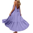 thumbnail image 2 of LIaqionyy Women's Maxi Dress Boho Adjustable Spaghetti Strap Beach Long Dresses Flowy Casual Sleeveless Sundress, 2 of 7