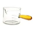 thumbnail image 4 of Jarra de vidrio medidora de café expreso, vaso de café expreso, dos unidades de medida, caños individuales, accesorios de café expreso para mango marrón y L, 4 of 8