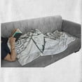 thumbnail image 6 of Popstar Party Soft Flannel Fleece Throw Blanket, Rock Star Theme High Sign and Star Grungy Sketch Gesture Vintage, Cozy Plush for Indoor and Outdoor Use, 50" x 60", Black and White, by Ambesonne, 6 of 6