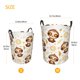 thumbnail image 3 of Balery Sloth Yoga Cesta de ropa redonda con asas, impermeable, independiente, para ropa, juguetes, dormitorio y familia-Small, 3 of 6