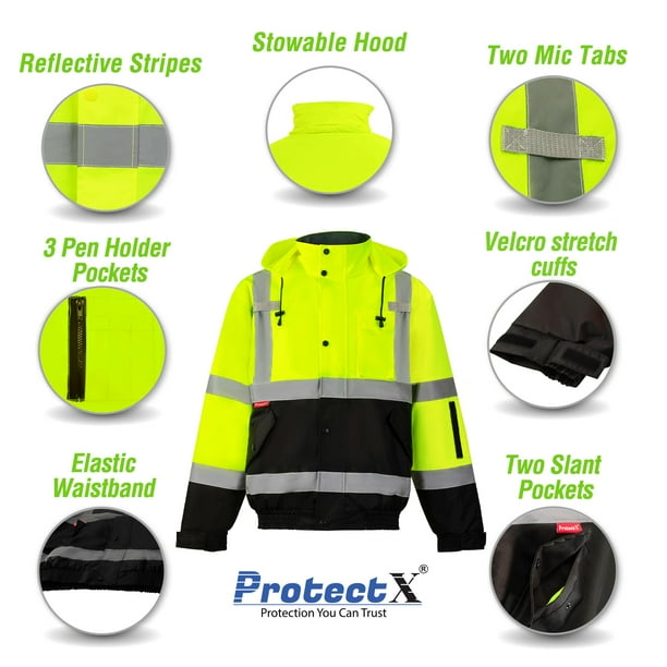 Ameri　3WAY CONSTRUCTION JACKET Ameri 3WAY CONSTRUCTION JACKET ProtectX Men's Hi Vis Safety