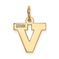thumbnail image 4 of Diamond2Deal 10K Yellow Gold Block Initial V Charm Pendant for Women (L- 0.71 inch, W- 0.48 inch), 4 of 6