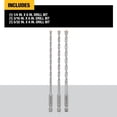 thumbnail image 2 of shiyou-DWA5103 Impact Ready Masonry Bit Set, 3 Piece, 2 of 4
