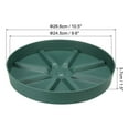 thumbnail image 2 of Uxcell 6 Inch Plant Saucers Tray, Durable Plastic Round Flower Pot Drip Tray, White 2Pcs, Green 10.5 Inch, 2 of 5
