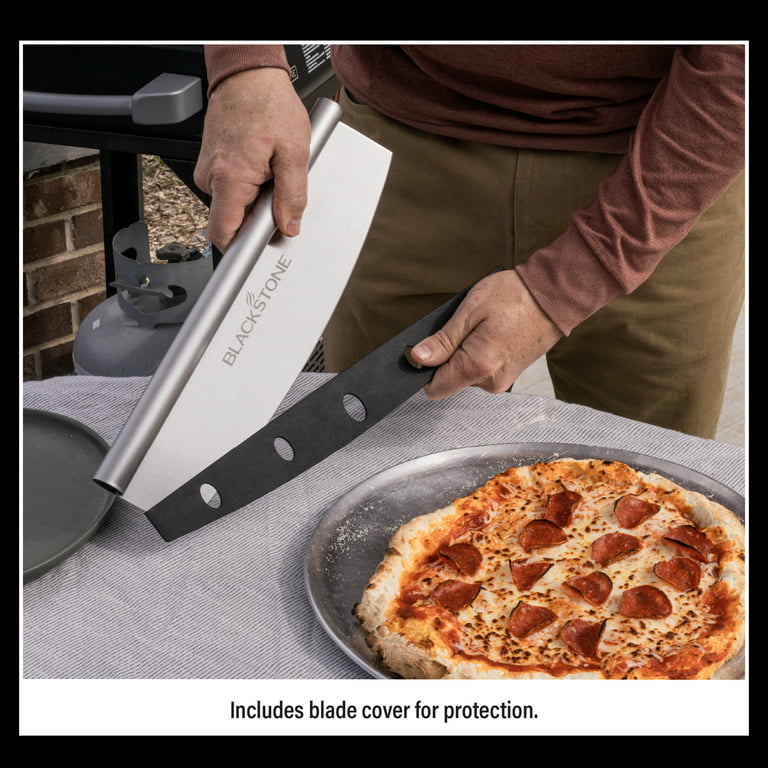 Blackstone Pizza 1.2 Cutter Pizza Rocker Blade with Stainless Cover, 15\
