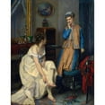 thumbnail image 2 of Raimundo de Madrazo y Garreta 12x14 Gold Ornate Wood Frame and Double Matted Museum Art Print Titled - Confidences (C. 1870), 2 of 4