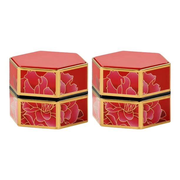 Botes de Té Soledad 2 Latas de Cocina 7cmx8cmx8cm para Almacenamiento de Alimentos