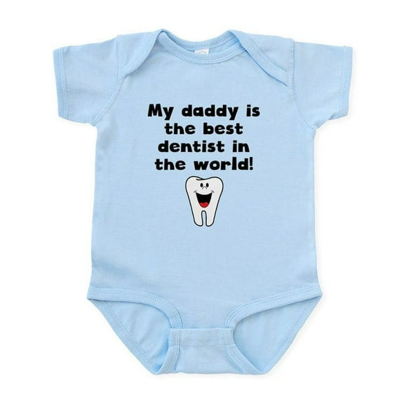 CafePress - My Daddy Is The Best Dentist In The World Body Sui - Baby Light Bodysuit, Size Newborn - 24 Months