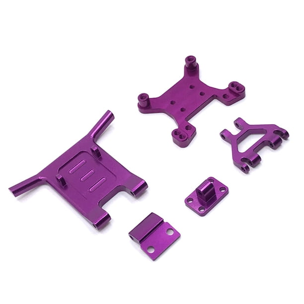 Bewildely Parachoques delantero de piezas de repuesto de Kit de montaje de choque de modificación de coches de control remoto Kits de construcción modelo Púrpura Bewildely FN010384-06B