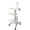 Ksj004, variant on Medical Laptop Workstation Cart with Wheels, Adjustable Height Rolling Lab Trolley with Scanner Holder - Sturdy Mobile Computer Desk for Dental Clinics, Hospitals, Offices & Medical Labs (KSJ001)