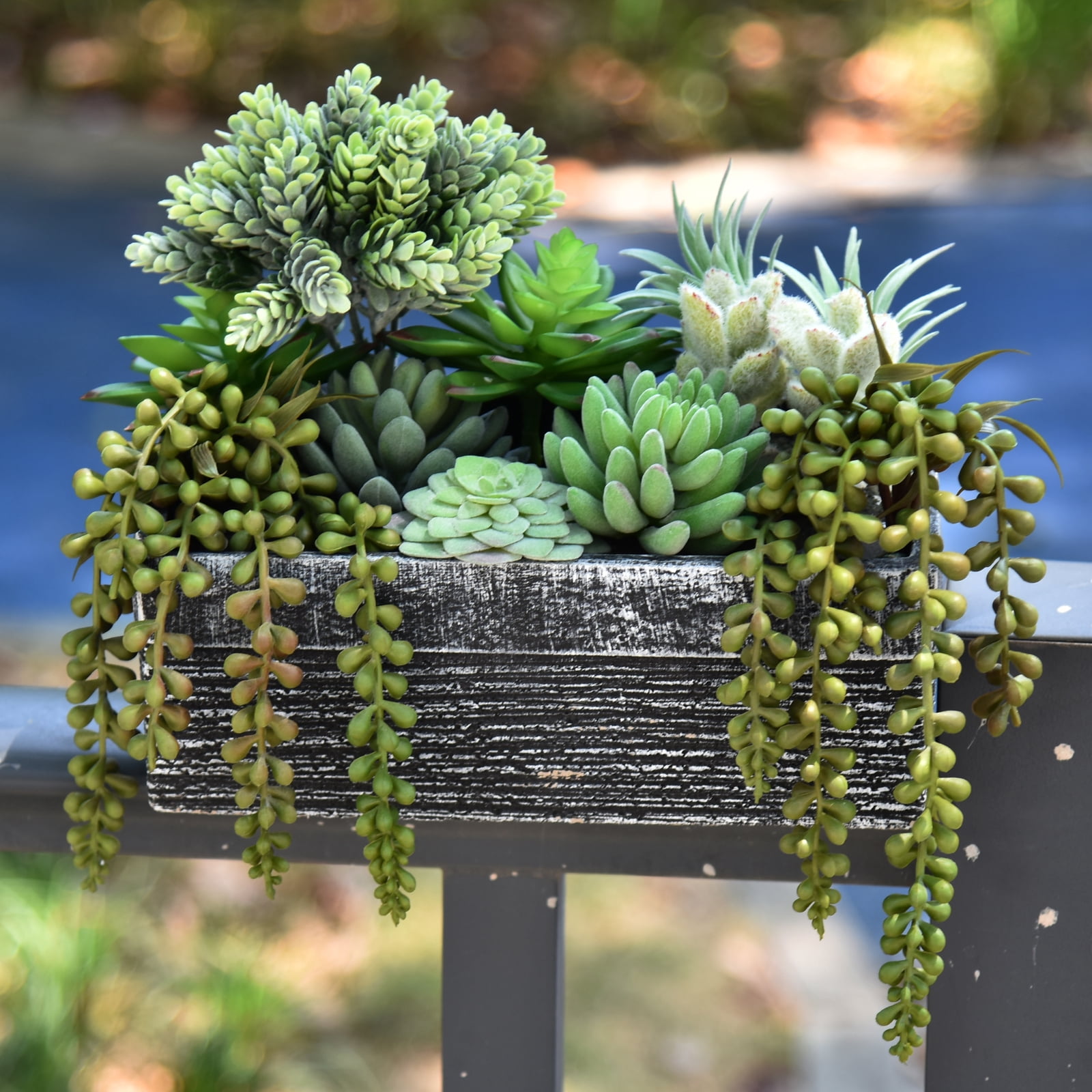 Thatswut - 12 Pack Bulk Large Assorted Realistic Artificial Faux Succulents Aloe Plants Realistic Fake Succulent Plants