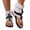 A-White, variant on Women Round Open Toe Thong Back Zipper Bootie Style Flat Sandals Plus Size Adjustable Ankle Strap Spring Summer Fashion Comfort Red