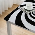 thumbnail image 5 of WYYP Spirals Poster Art Op Art Square Tablecloth 100% Polyester Fiber 36*36, 5 of 8