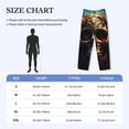 thumbnail image 3 of Yiaed Artistic Flower Butterfly Skull Print Men's Lounge Pants, Loose PJ Bottoms, Long Pajama Pants for Men-XX-Large, 3 of 5