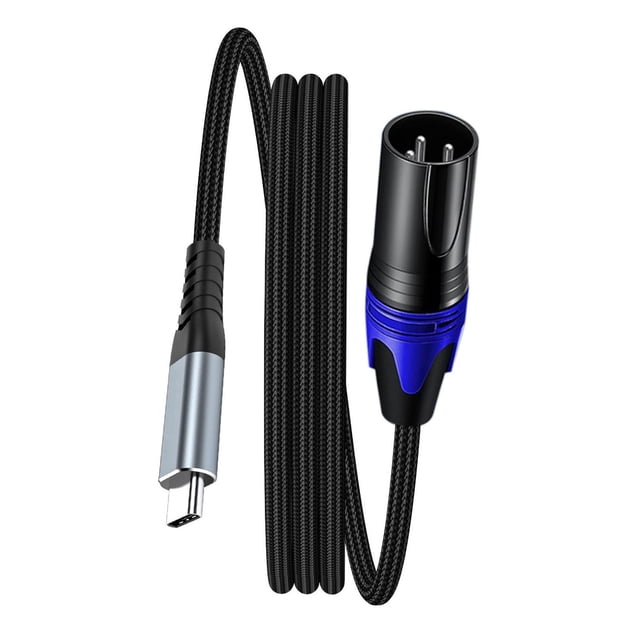 Professional Studio Cable USB C to 3Pin Male Connectors Line Transmission For Music Production