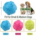 thumbnail image 3 of Pelotas de juguete para perros, pelotas de juguete con sonido, pelota de masticar de juguete para perros, pelota de limpieza de dientes molares para cachorros, para perros pequeños y medianos (3 piezas) TUNC Sencillez, 3 of 5