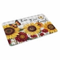 thumbnail image 2 of Sunflower Gray Check Door Mat&nbsp;Indoor Outdoor Entrance, Non Slip Rug for Kitchen Bathroom Entryway Rug, Farmhouse Flowers Butterfly Washable Doormat Floor Mat for Office Home Decor 24x36 Inch, 2 of 8