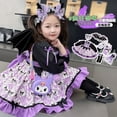 thumbnail image 3 of Falda de princesa Lolita Kuromi para niños, ropa Kawaii, vestido de fiesta de cumpleaños, atuendo Formal, Otoño, nuevo, 3 of 5