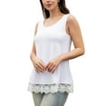 thumbnail image 4 of FOLUNSI Lace Swing Plus Size Tank Top Loose Sleeveless Tunic Blouse Shirts M-4XL, 4 of 6