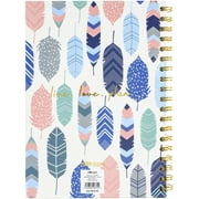 Carpe Diem Hardcover Notebook 6.9"X9.8" 80/Sheets-Feathers