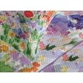 thumbnail image 4 of Ambesonne Floral Quilted Bedspread Set 3 Pcs, Summer Blooms, King Size, Red Green Purple, 4 of 5