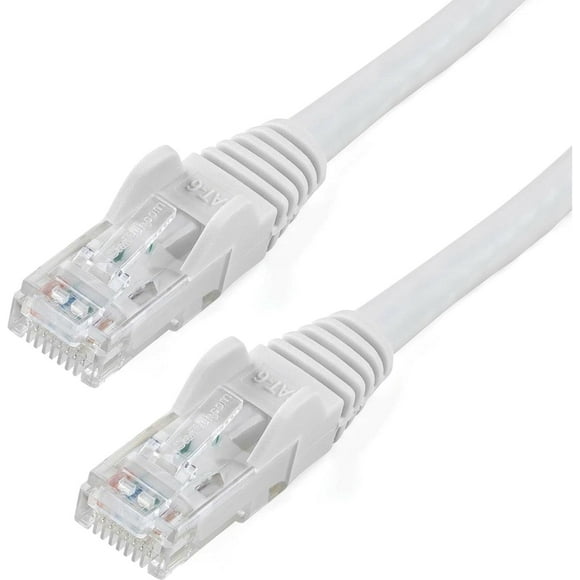 UTAH-25ft CAT6 Ethernet Cable - White CAT 6 Gigabit Ethernet Wire -650MHz 100W PoE RJ45 UTP Category 6 Network/Patch Cord Snagless w/Strain Relief Fluke Tested UL/TIA Certified (N6PATCH25WH)