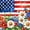 Patriotic 11, variant on Manfei Cracked USA Flag Twin Sheets, Distressed American Banner Bedding, Red White Blue, Navy Reversible 3pcs (1 Flat Sheet, 1 Fitted Sheet and 1 Pillowcase)