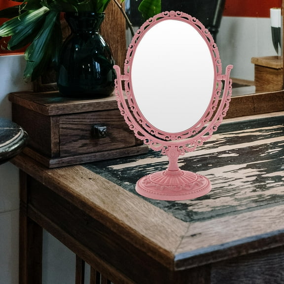 Masteelf Rotating Vanity Mirror Ornate Retro Decor Mirrors