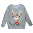 thumbnail image 3 of Christmas Sweatshirts for Girl 2025 Long Sleeve Crewneck Cute Reindeer Graphic Sweatshirt Xmas Holiday Pullover Tops, 3 of 5