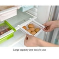 thumbnail image 3 of Refrigerator Pull-Out Storage Drawer - Glass Desktop Storage Box for Refrigerators & Glass Tables, Fridge Pull-Out Organizer Drawer, Transparent Refrigerator Storage Box, 3 of 10