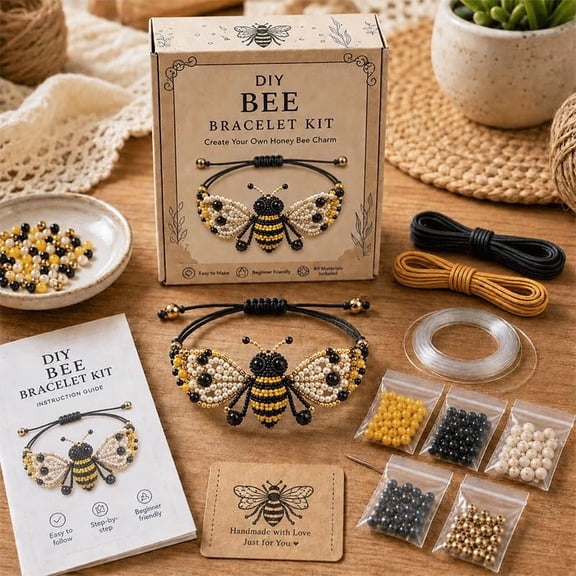 DIY Beaded Bracelet Making Kit, Beginner-Friendly Beaded Bracelet Animal Making Kit, Three-Dimensional Beadwork Jewelry Craft Kit with Full-Color Instruction Sheet, for Craft Lover (Octopus)