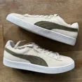thumbnail image 1 of PU & MA Suede Classics Cream/Olive 8.5 Brand New W/box Deadstock, 1 of 6