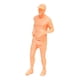 thumbnail image 5 of Figura pequeña corriendo sin pintar a escala 1:64, colección de accesorios de película, escritorio Estilo A, 5 of 9