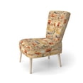 thumbnail image 3 of Designart "Beige Meadow Flowers Boho Pattern I" Upholstered Floral Accent Chair and Cottage Arm Chair - Multiple Color & Pattern, 3 of 7