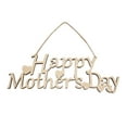 thumbnail image 2 of Xihbxyly Colgante de Madera con Texto "Feliz Día de La Madre", Diseño de Letras Huecas, Regalo Decorativo para El Hogar, Adorno Único para El Día de La Madre, Cumpleaños y Navidad, Tamaño 10 X 9 Cm., 2 of 7