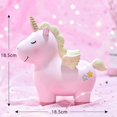 thumbnail image 3 of Unicorn Piggy Bank for Girls - Blue, 3 of 5