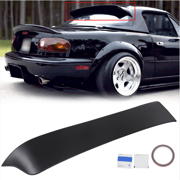 For 90-05 1997 Mazda Miata JDM ABS Rear Window Roof Spoiler Visor Wing HARD TOP