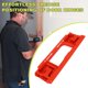 thumbnail image 3 of Plantilla De Bisagra De Puerta, ABS Rojo, Fácil De Usar, Localizador De Apertura De Cerradura De Puerta Con Bisagra De Alta Eficiencia Para Entornos Residenciales Y Comerciales, 3 of 7